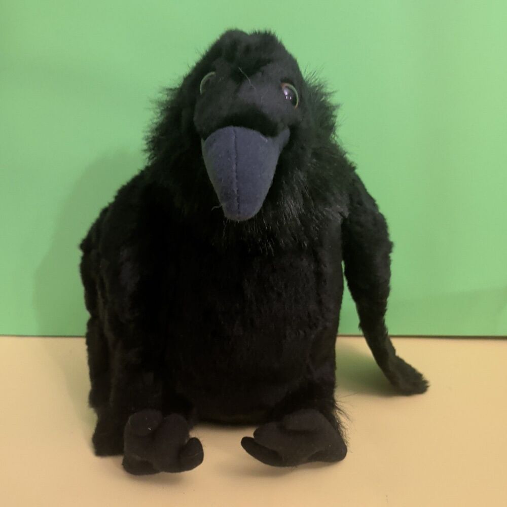 Wild Republic - 12" Raven Cuddlekins - Stuffed Animal Plush - Bird Crow Vulture